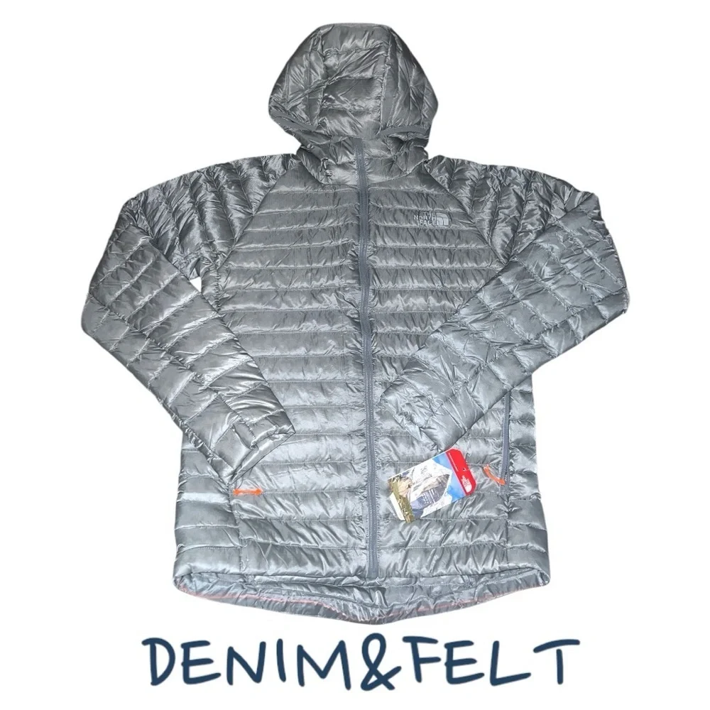 NEW The North Face Quince Hooded‎ Jacket Monument Grey Mens Small